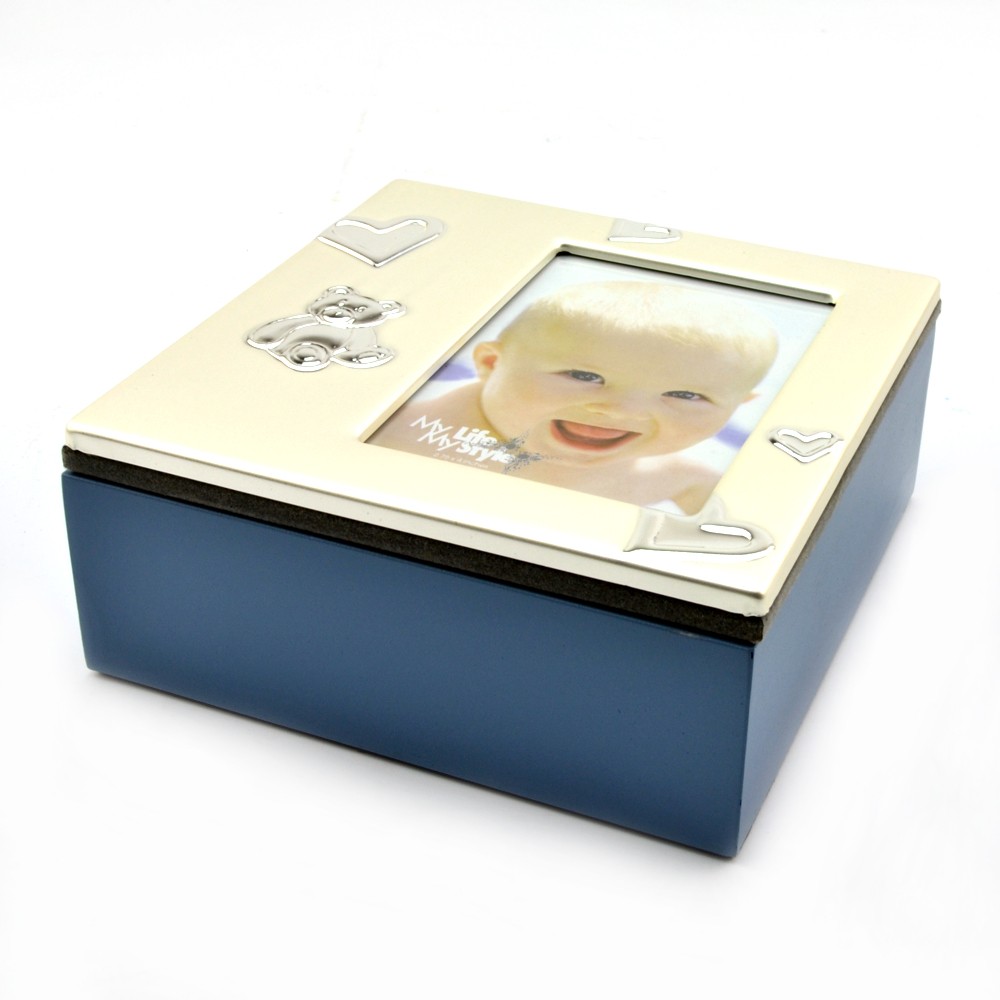 Cutie Baby Box II cu suport pentru fotografie 7x10 Culoare drop-down : Albastru